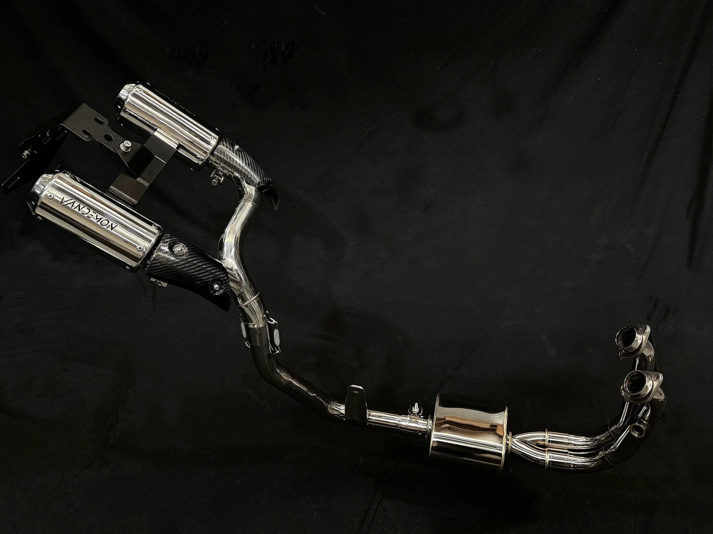 Vandemon Stainless Steel High Mount Exhaust System CFMOTO 450SRS 2023-2024