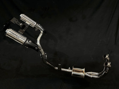 Vandemon Stainless Steel High Mount Exhaust System CFMOTO 450SRS 2023-2024