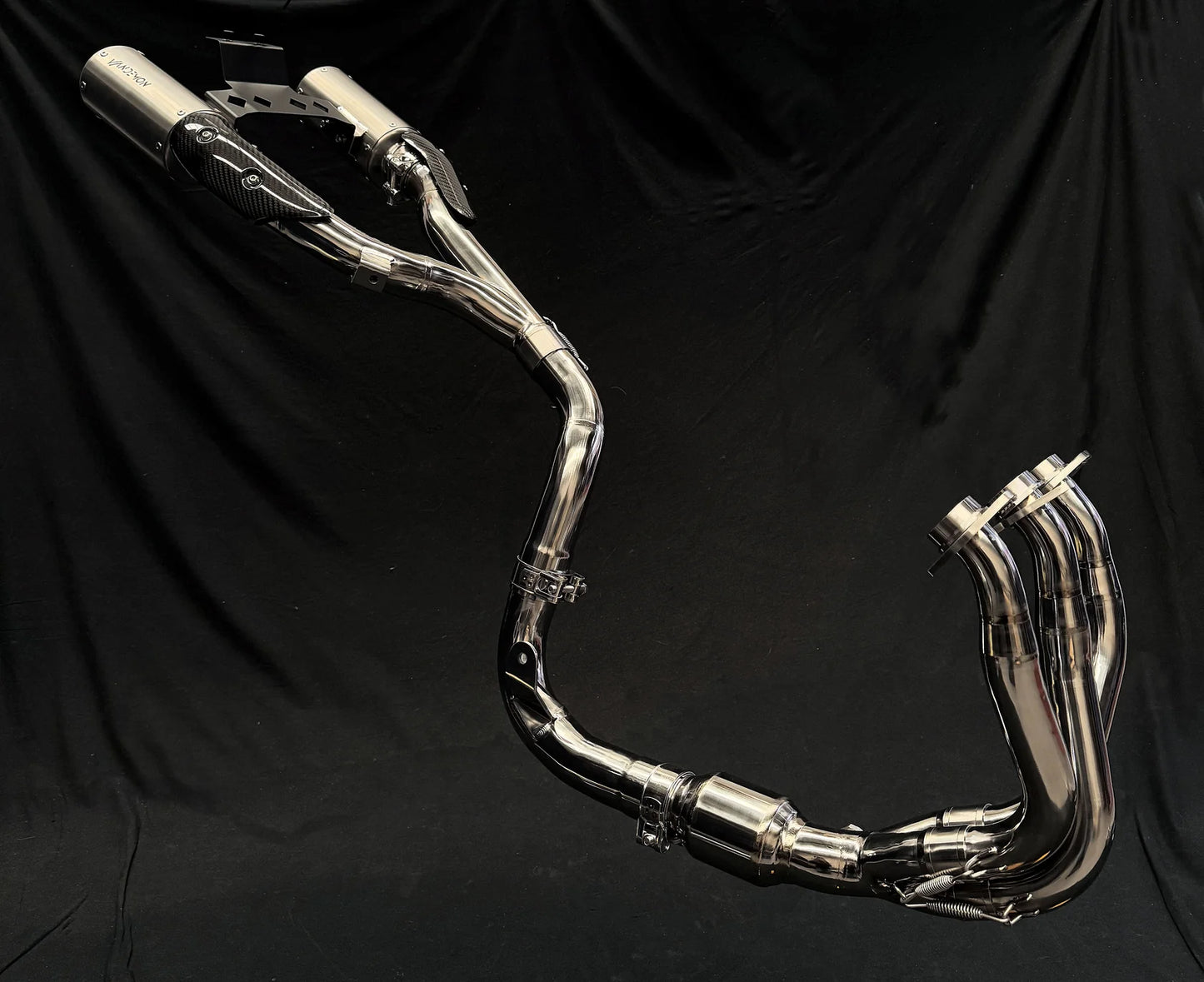 Vandemon High Mount Titanium Exhaust System CFMOTO 675SR-R, 675SR-S, 675SS 2024-2026