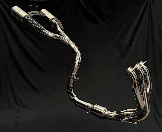 Vandemon High Mount Titanium Exhaust System CFMOTO 675SR-R, 675SR-S, 675SS 2024-2026