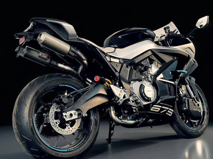 Vandemon High Mount Titanium Exhaust System CFMOTO 675SR-R, 675SR-S, 675SS 2024-2025 - Adventure Parts