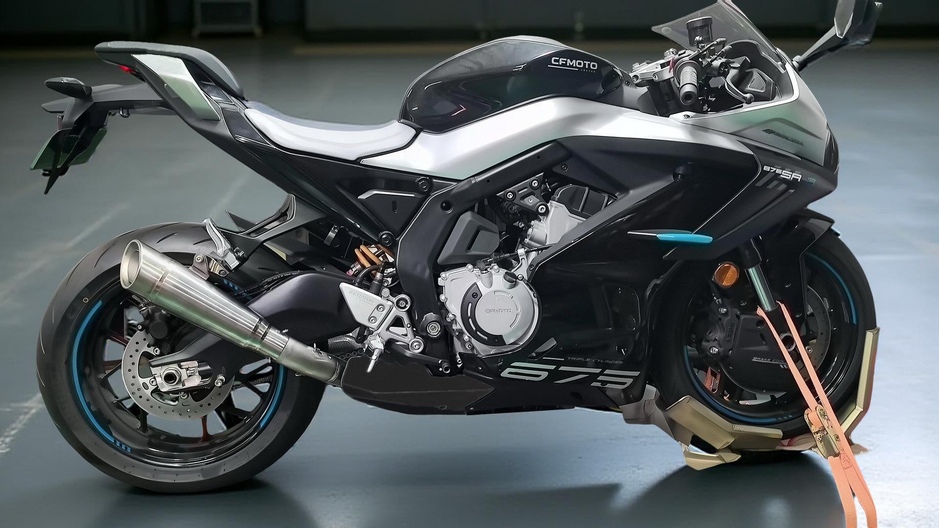 Vandemon High Mount Titanium Exhaust System CFMOTO 675SR-R, 675SR-S, 675SS 2024-2025 - Adventure Parts
