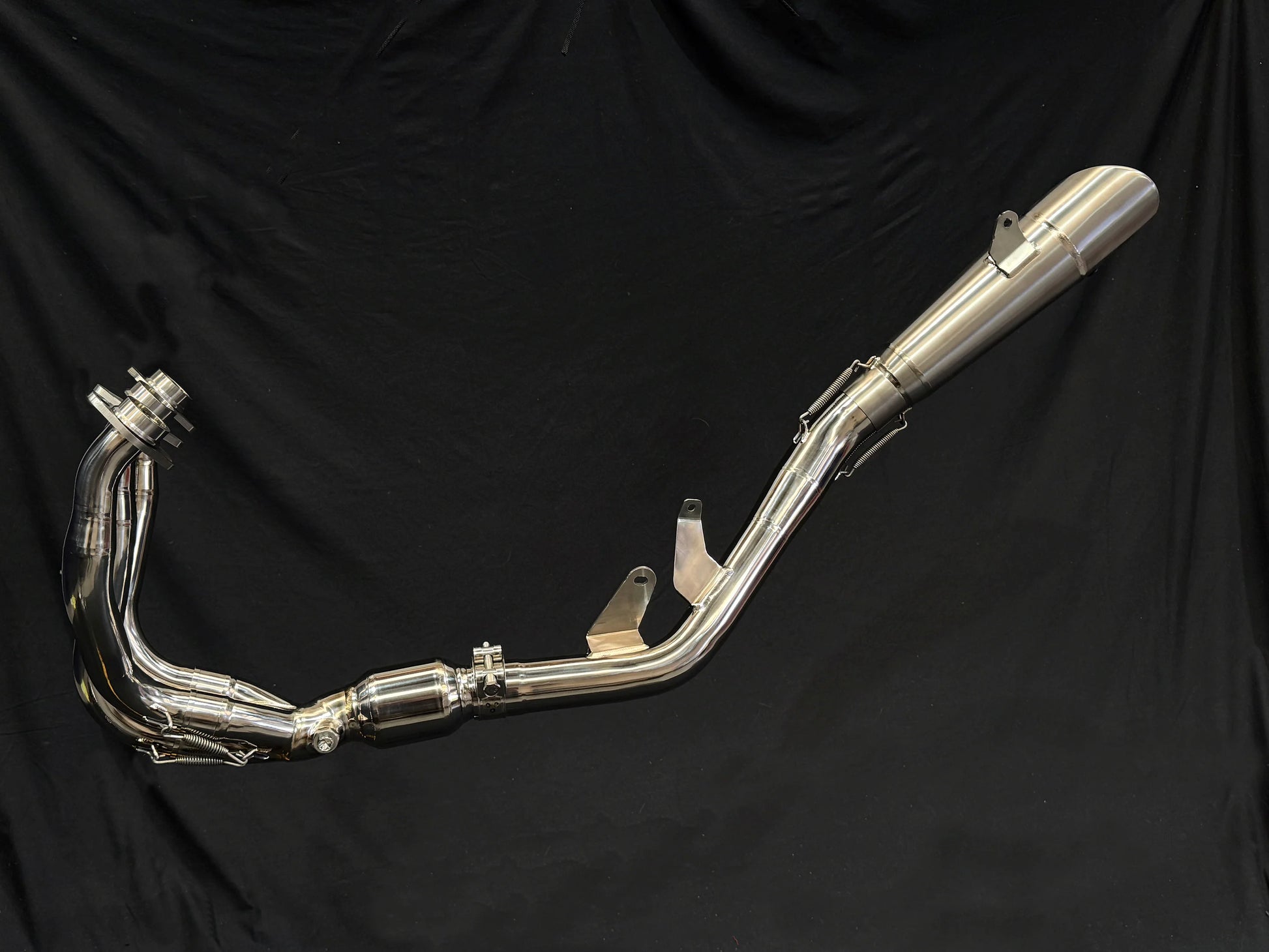 Vandemon Side Mount Titanium Exhaust System CFMOTO 675SR-R, 675SR-S,675SS & 675NK 2024-2025 - Adventure Parts