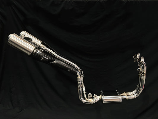 Vandemon Stainless Steel Mount Exhaust System CFMOTO 450SR/SS 2025-2026 - Adventure Parts