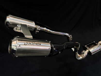 Vandemon Stainless Steel Mount Exhaust System CFMOTO 450SR/SS 2025-2026 - Adventure Parts