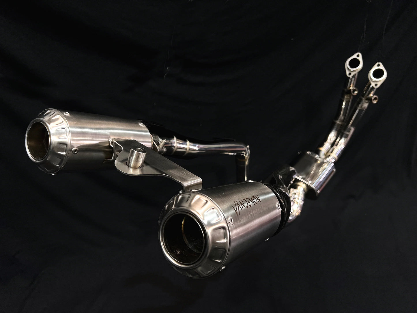 Vandemon Stainless Steel Mount Exhaust System CFMOTO 450SR/SS 2025-2026 - Adventure Parts