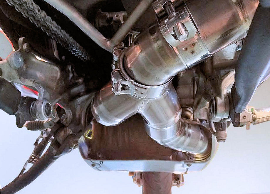 Vandemon Titanium Cat Delete Link Pipe Ducati Multistrada V4 2021-2024 - Adventure Parts