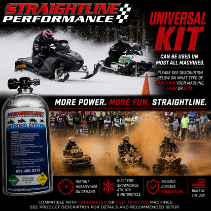Straightline Performance Twin Cylinder Fuel Injection Nitrous Kit Universal
