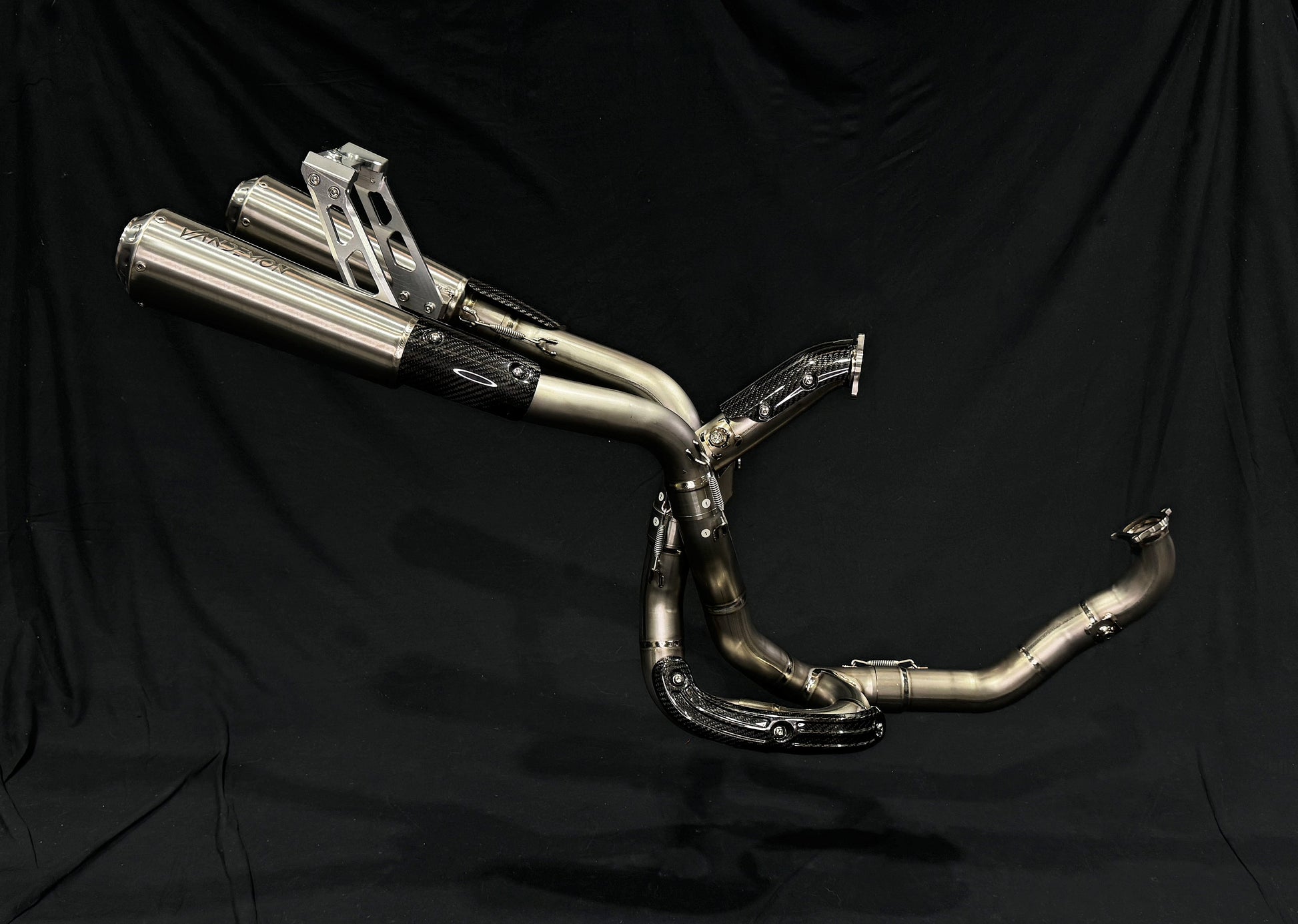 Vandemon High Mount Titanium Exhaust System Ducati Supersport 950 2021-2025 - Adventure Parts