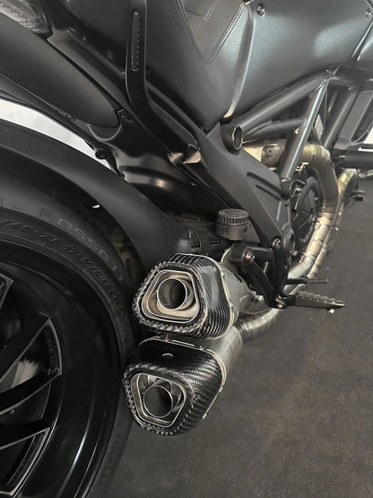 Vandemon Split Pulse Titanium Exhaust System Ducati Diavel 1200 2011-2017