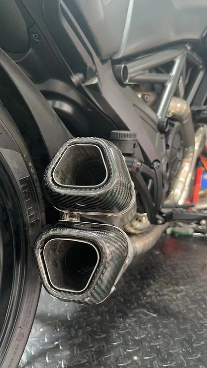 Vandemon Split Pulse Titanium Exhaust System Ducati Diavel 1200 2011-2017