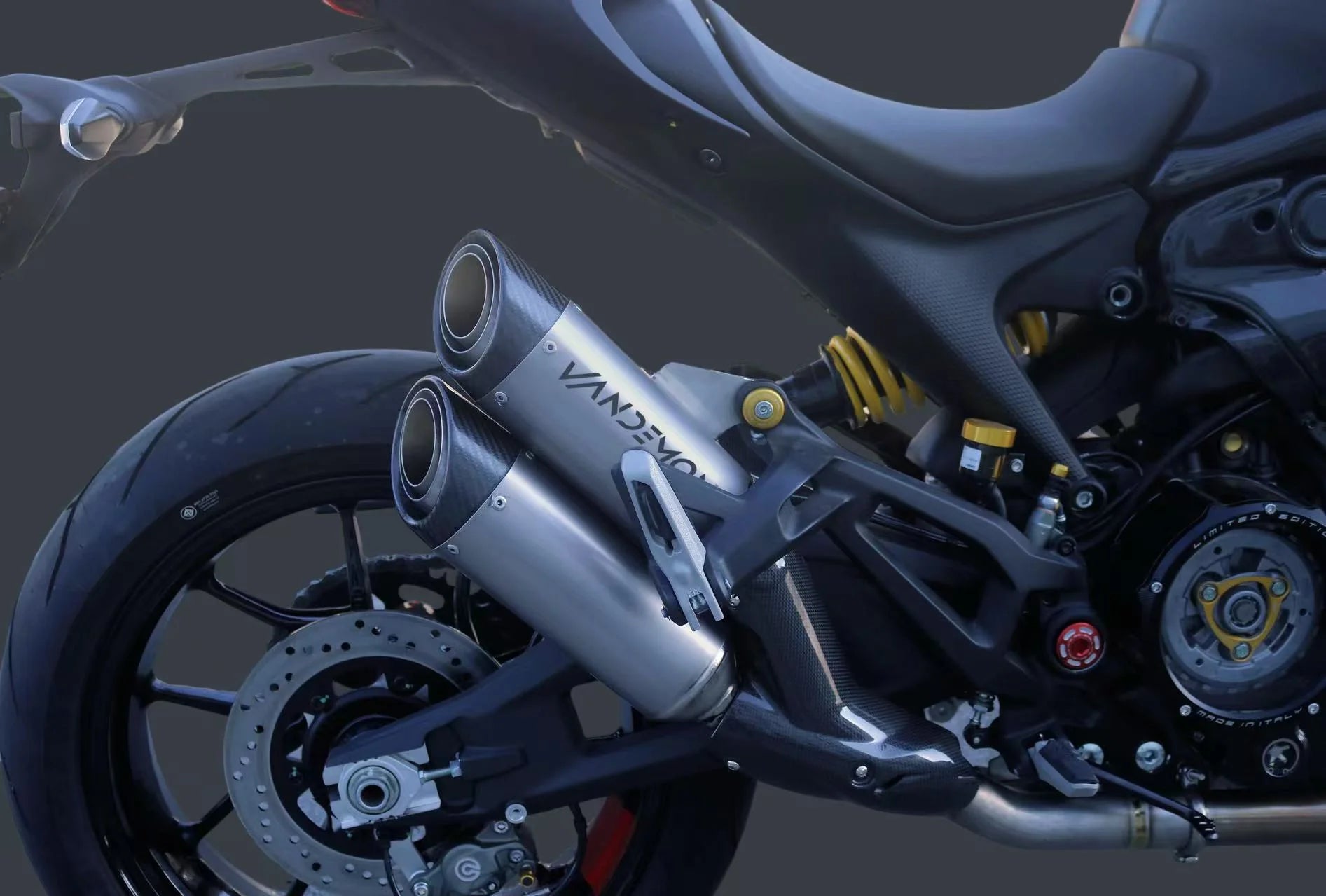 Vandemon Full Titanium Exhaust System Ducati Monster 937 2021-2024 - Adventure Parts