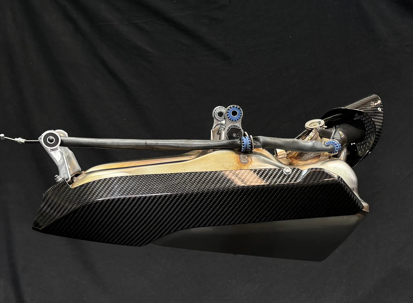 Vandemon Carbon Fibre Dresser Kit OEM Muffler Ducati V2 Panigale 2020-2024