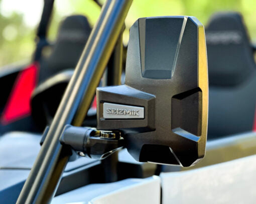 Seizmik Mirror Embark Side View with ABS Body & Bezel ? Adjustable Clamp (Pair) - Adventure Parts