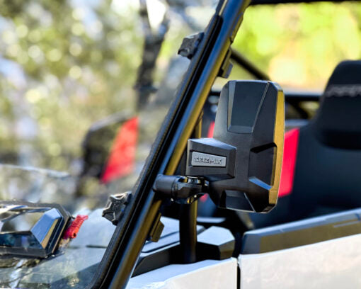 Seizmik Mirror Embark Side View with ABS Body & Bezel ? Adjustable Clamp (Pair) - Adventure Parts