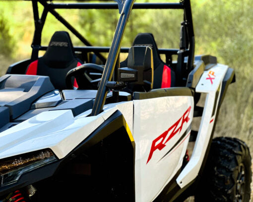 Seizmik Mirror Embark Side View with ABS Body & Bezel ? Adjustable Clamp (Pair) - Adventure Parts