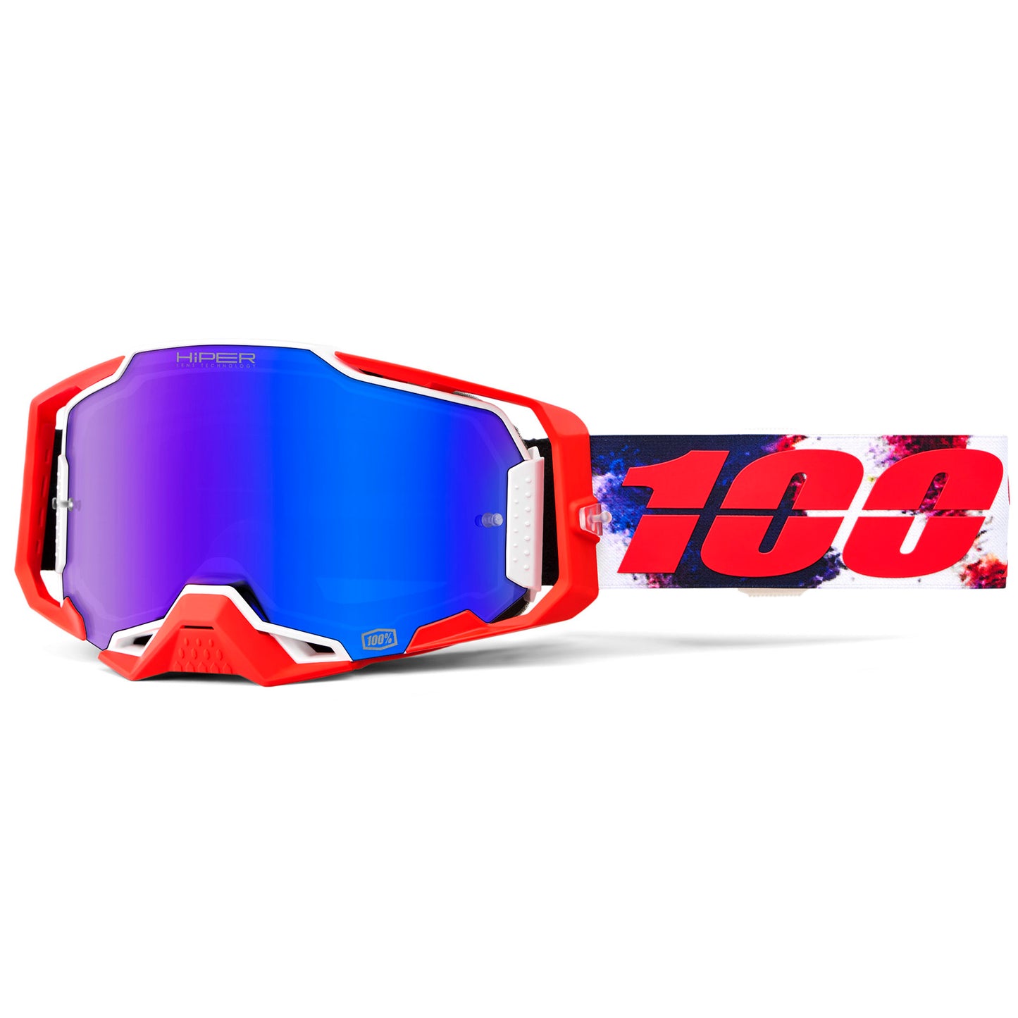 100% Armega Hiper Lens Motorcycle Goggles - Adventure Parts