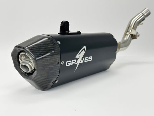 Graves Motorsports Slip-on Exhaust Black  Honda CRF300L 2021-2025