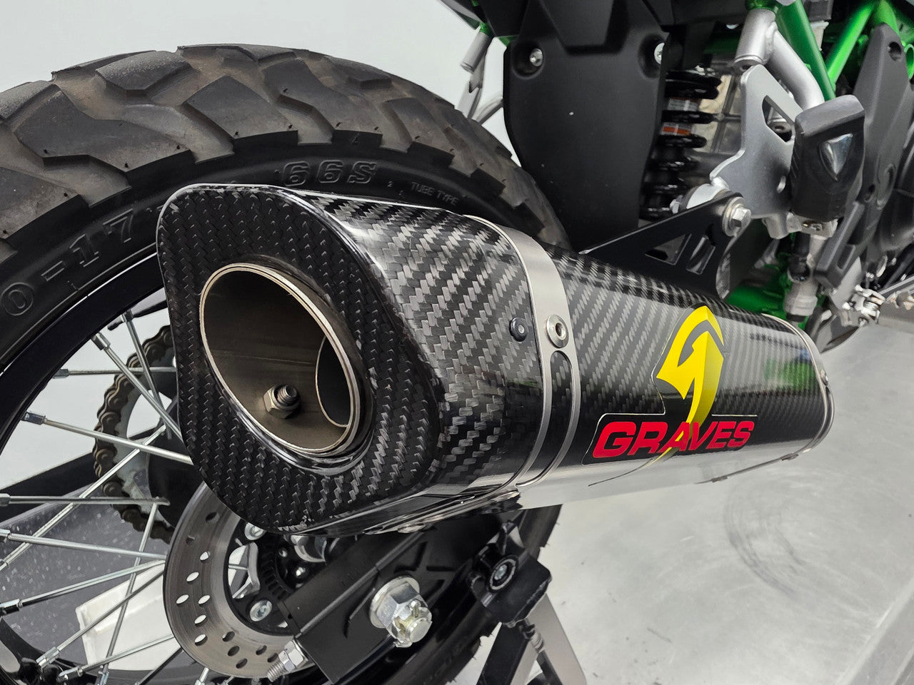 Graves Motorsports Carbon Exhaust Kawasaki KLE 500 2026+