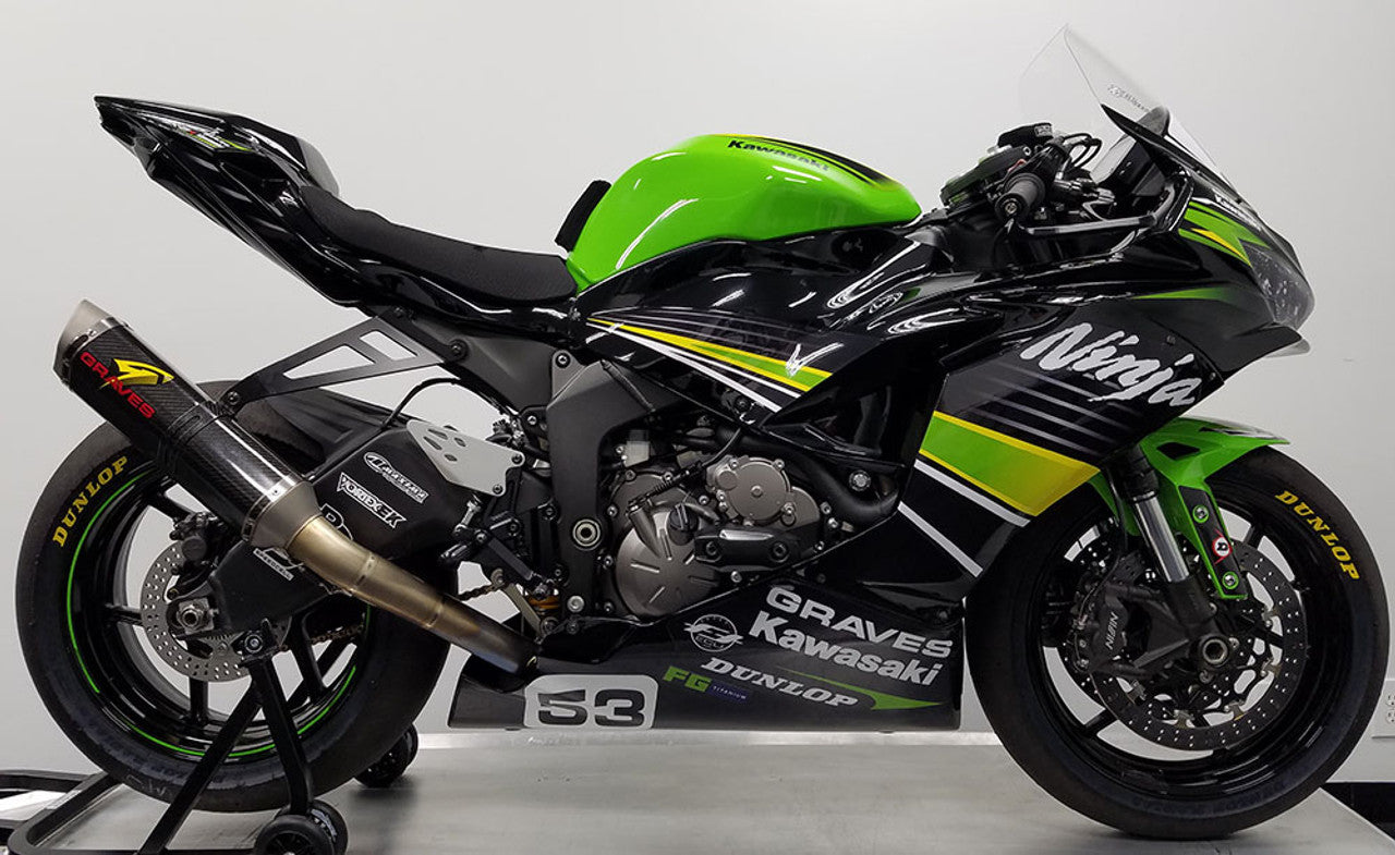 Graves Motorsports Cat Back Exhaust Kawasaki WORKS2 ZX-6R 2009-2018