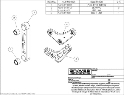 Graves Motorsports Suspension Link Kit Yamaha R9 - B Spec 2025-2026 - Adventure Parts