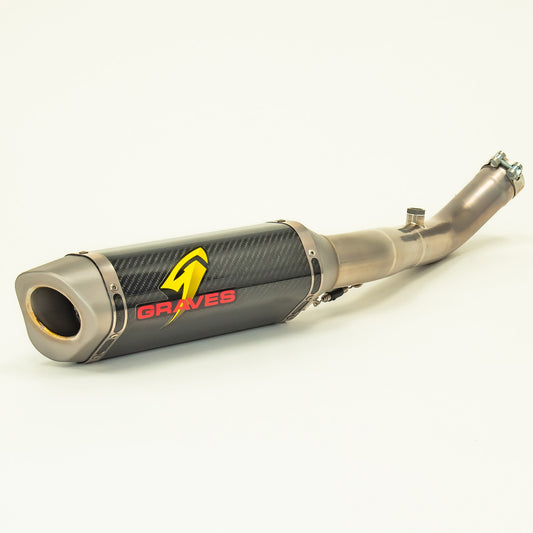 Graves Motorsports Carbon WORKS Cat Eliminator Exhaust Kawasaki ZX10R 2016-2020