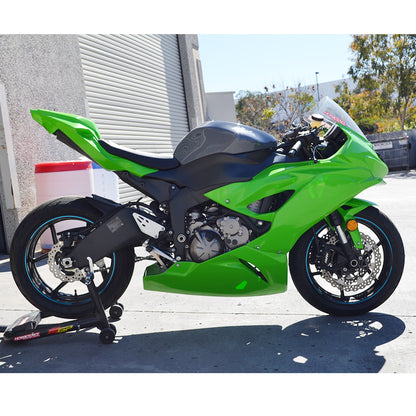 Hotbodies Racing Race Bodywork – ColorForm Green Kawasaki ZX6R 2019-2023 - Adventure Parts
