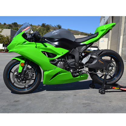 Hotbodies Racing Race Bodywork – ColorForm Green Kawasaki ZX6R 2019-2023 - Adventure Parts