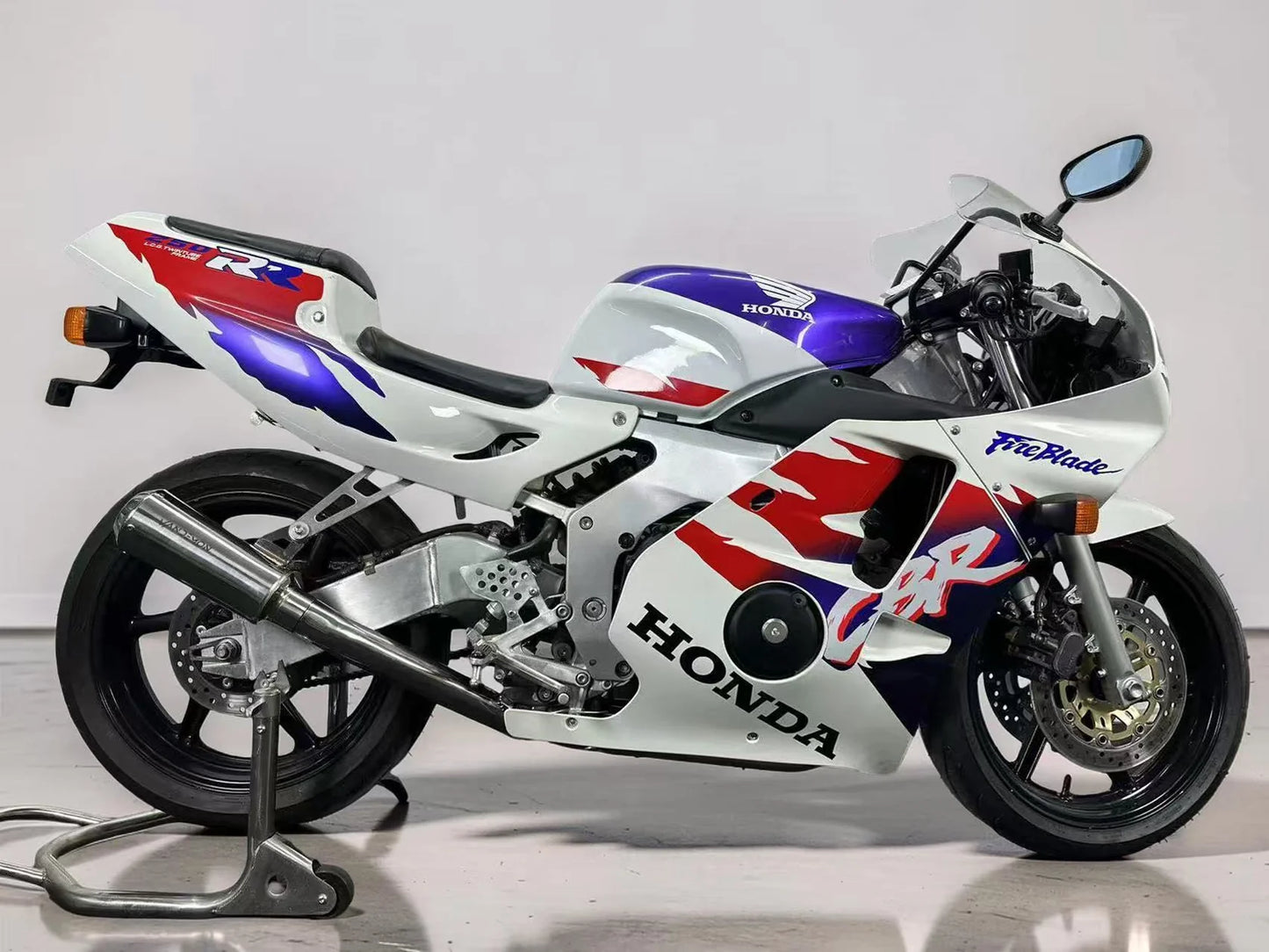 Vandemon Stainless Steel Racing Exhaust System Shortie Muffler Honda CBR250RR MC22 1990-2000