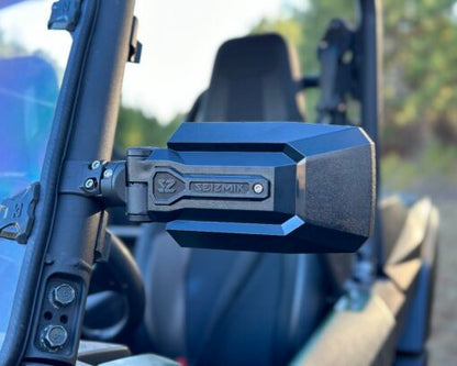 Seizmik TrailRider Side View Mirrors (Pair) – Universal 1.75″ Inch Round Tube - Adventure Parts