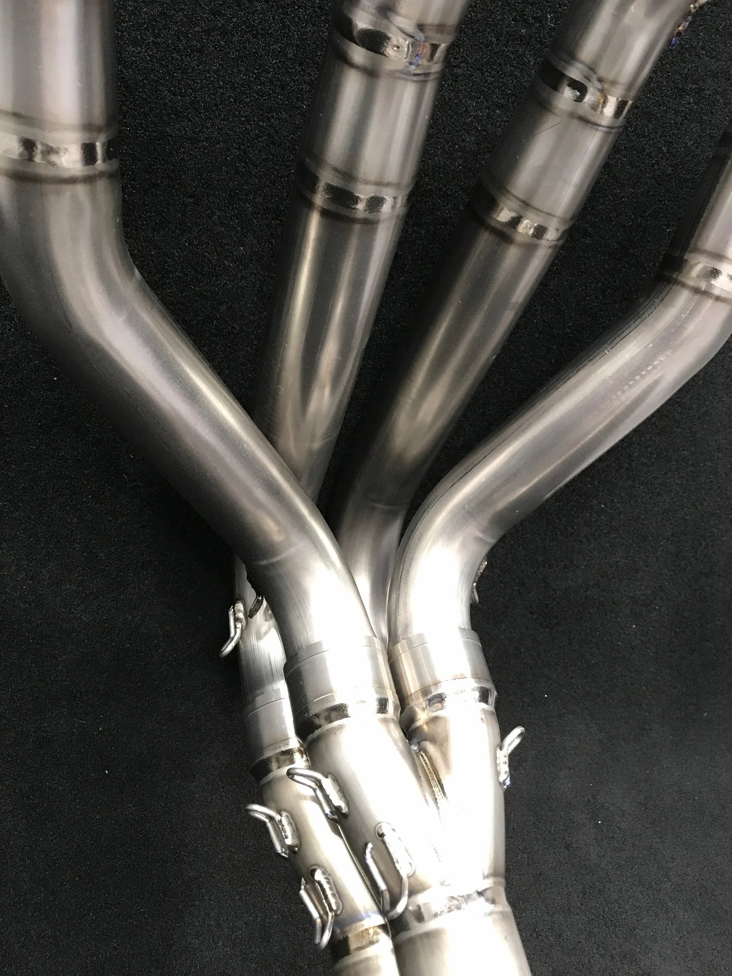 Vandemo Titanium Exhaust System with Carbon Fibre Mufflers Kawasaki Z1000 2014-2020