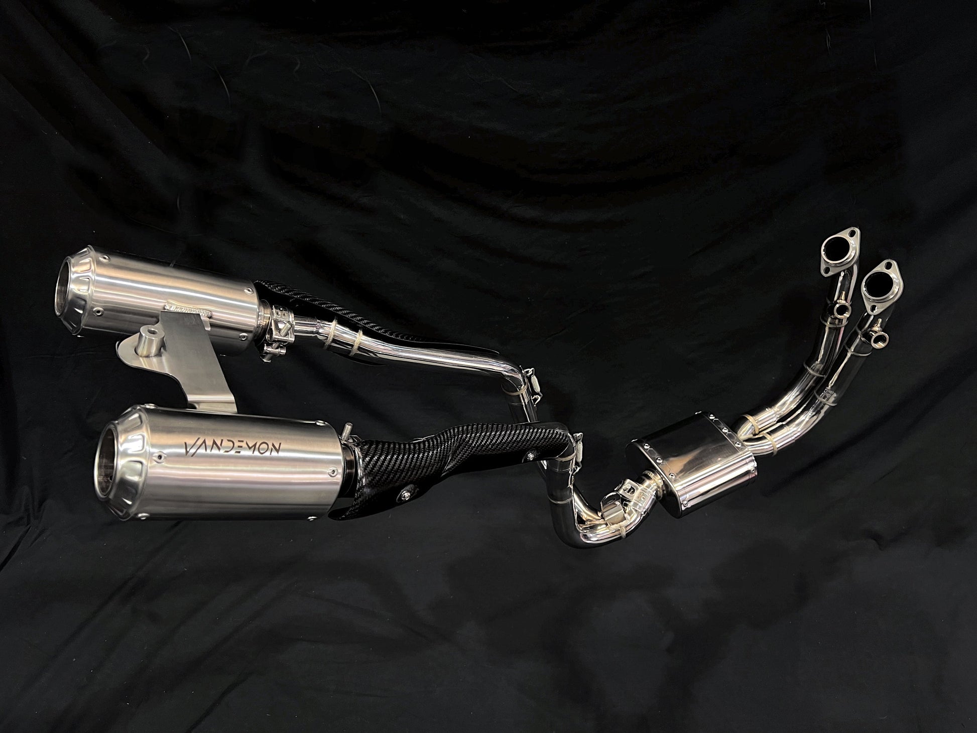Vandemon Stainless Steel Mount Exhaust System CFMOTO 450SR/SS 2025-2026 - Adventure Parts