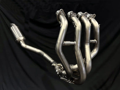 Vandemon Side Mount Titanium Race Exhaust System Kawasaki ZX4R-ZX4RR 2023-2026