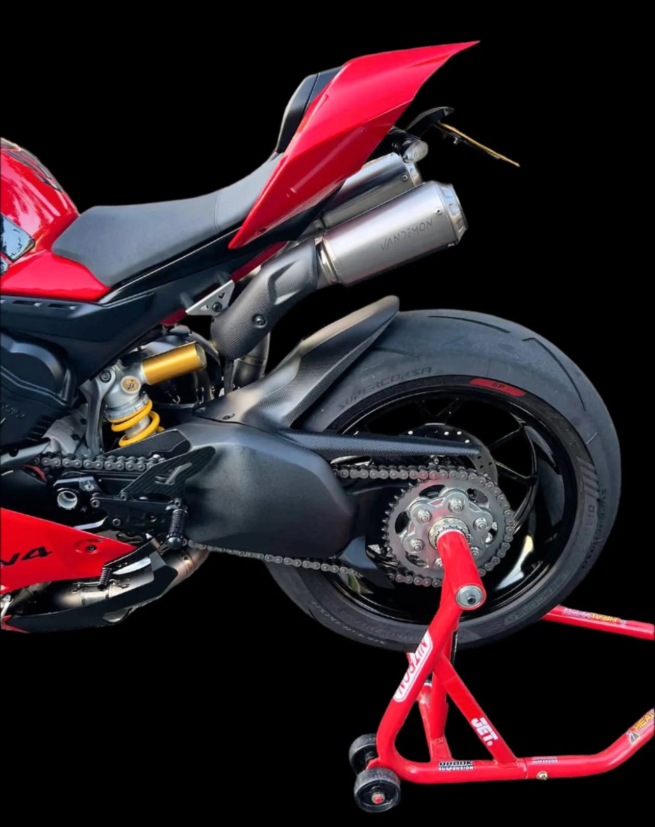 Vandemon Titanium High Mount Exhaust System Ducati Panigale V4,V4S,V4R & Streetfighter V4 - Adventure Parts