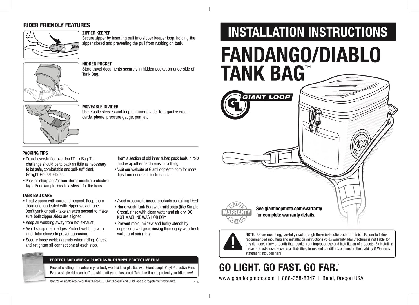 Giant Loop Fandango Tank Bag