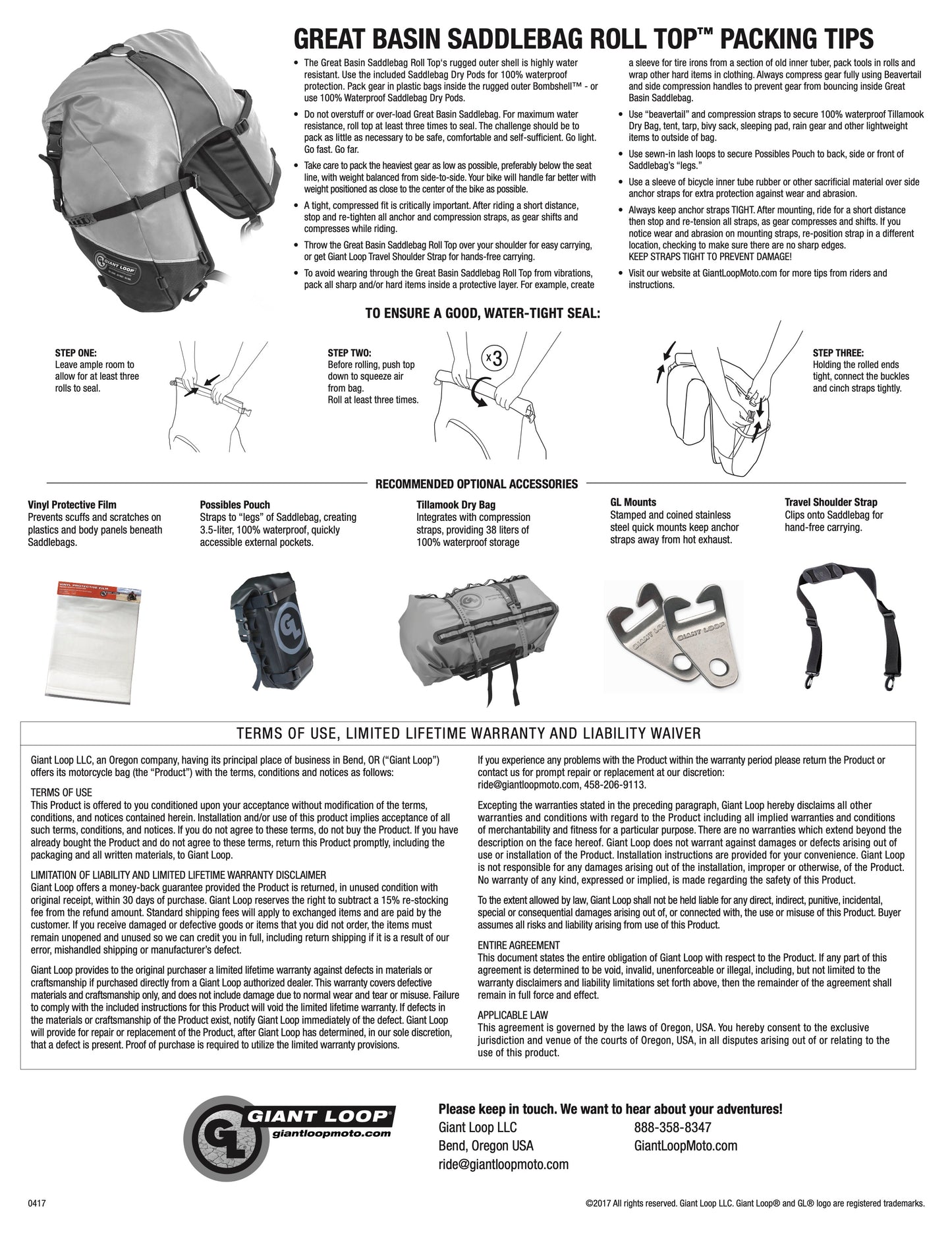 Giant Loop Great Basin Saddlebag