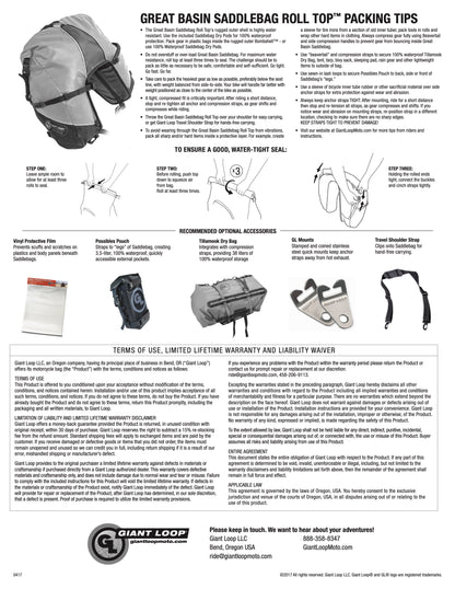 Giant Loop Great Basin Saddlebag