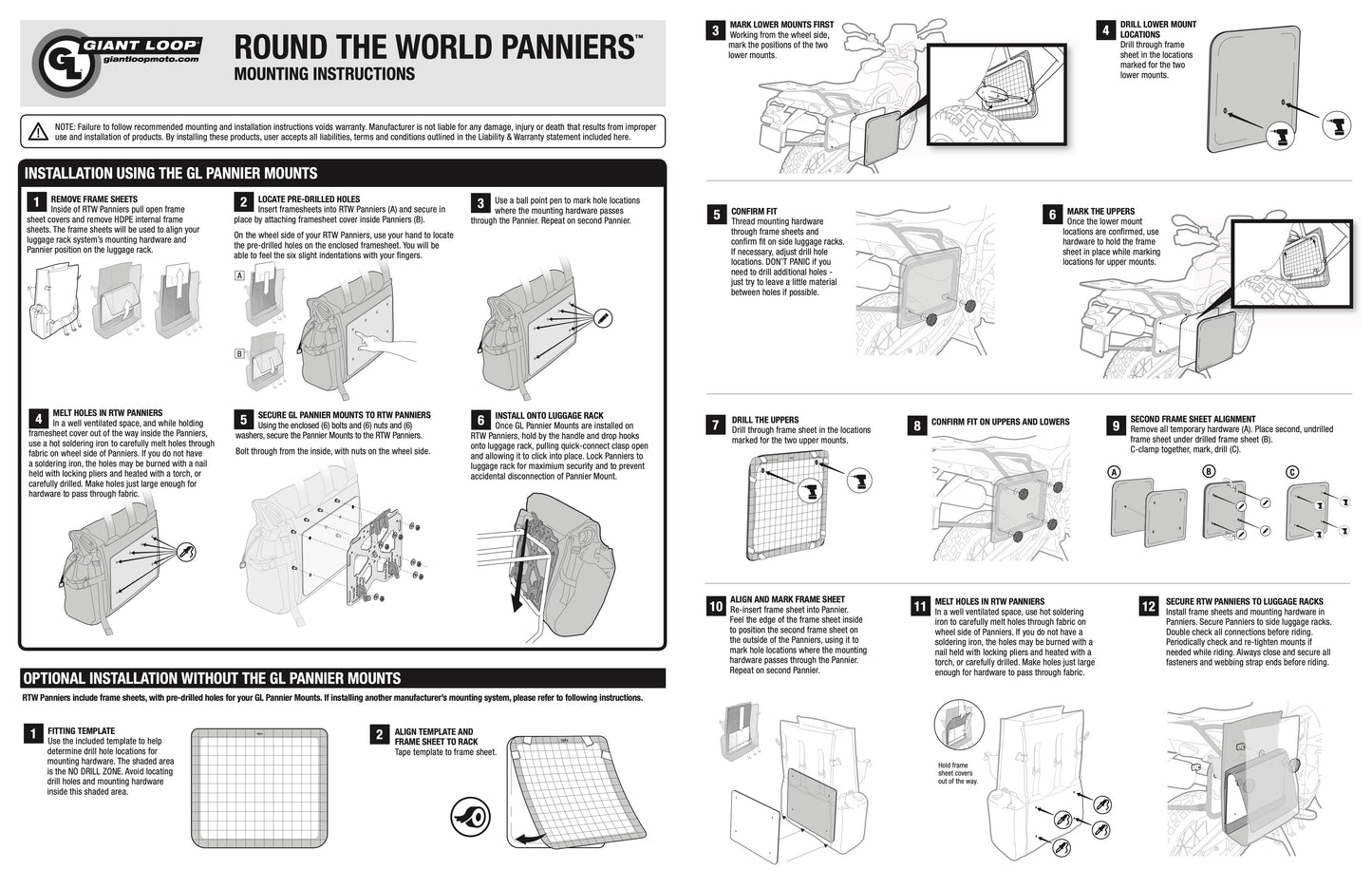 Giant Loop Round the World Panniers
