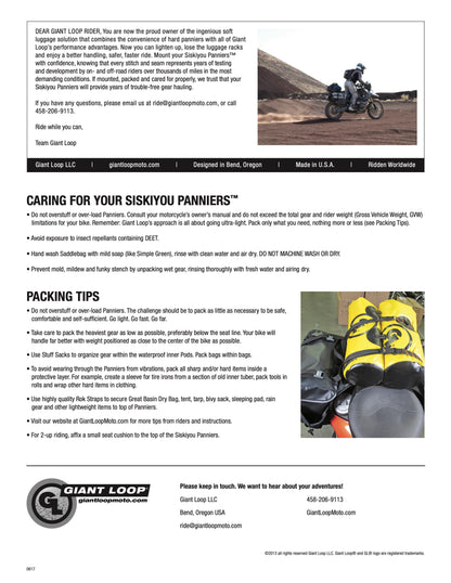 Giant Loop Siskiyou Panniers Outlet