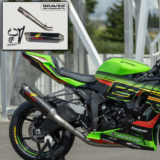 Graves Motorsports Cat Back Exhaust Kawasaki WORKS2 ZX-6R 2009-2018
