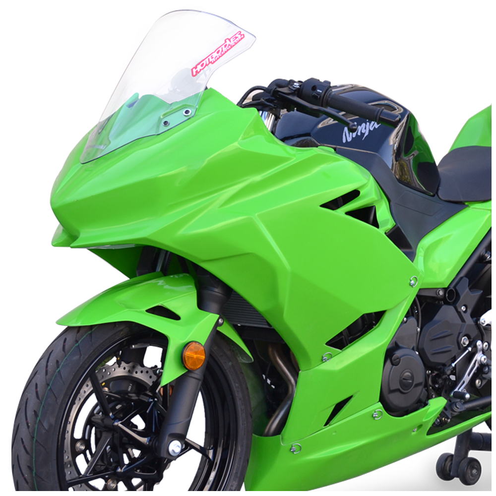Hotbodies Racing Race Bodywork – Color Form Green Kawasaki Ninja 400 2018-2025 - Adventure Parts