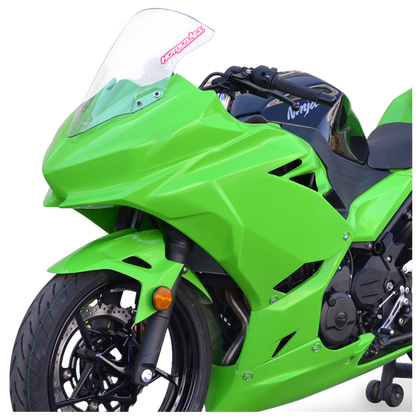 Hotbodies Racing Race Bodywork – Color Form Green Kawasaki Ninja 400 2018-2025 - Adventure Parts