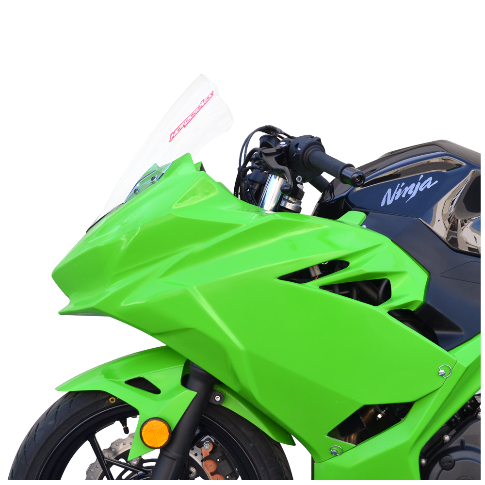 Hotbodies Racing Race Bodywork – Color Form Green Kawasaki Ninja 400 2018-2025 - Adventure Parts