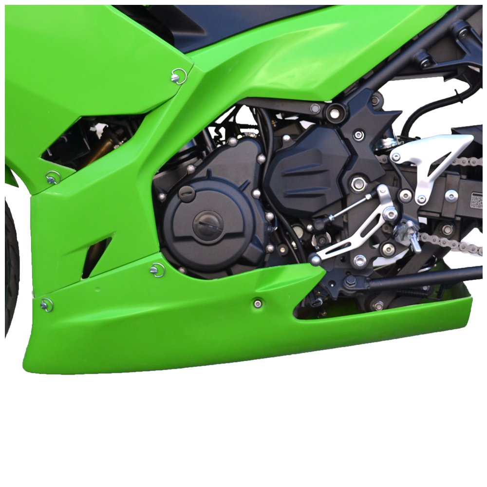 Hotbodies Racing Race Bodywork – Color Form Green Kawasaki Ninja 400 2018-2025 - Adventure Parts