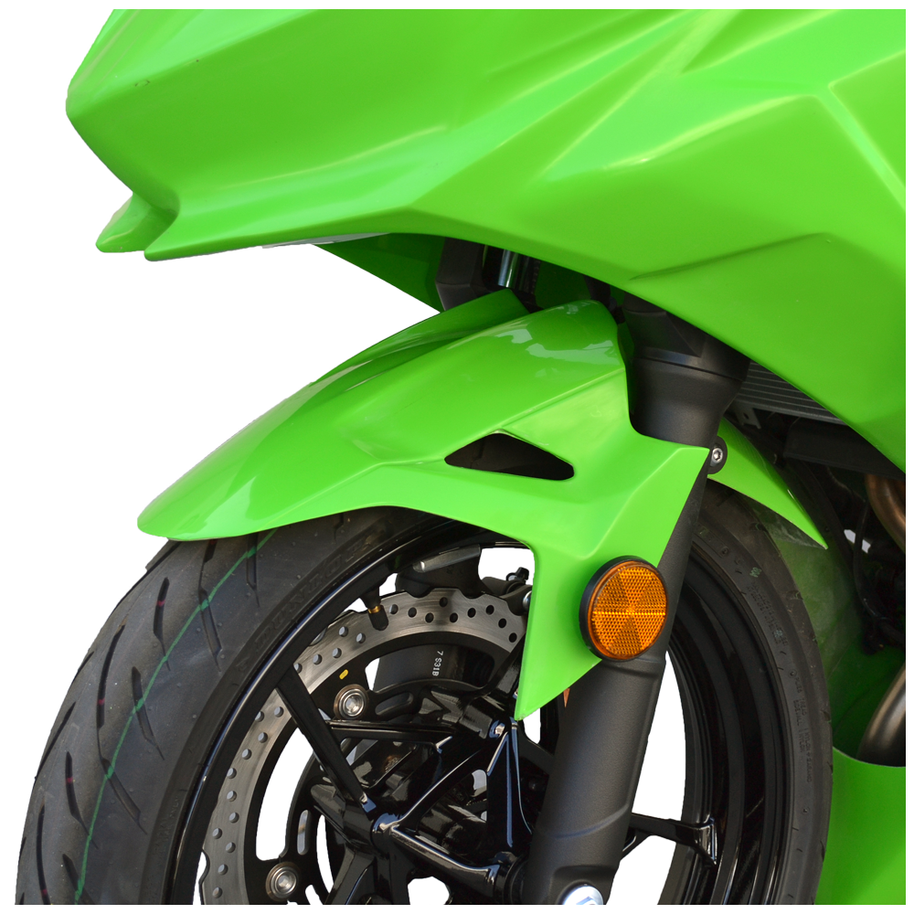 Hotbodies Racing Race Bodywork – Color Form Green Kawasaki Ninja 400 2018-2025 - Adventure Parts