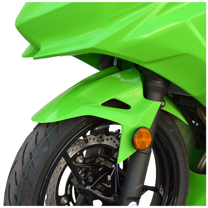 Hotbodies Racing Race Bodywork – Color Form Green Kawasaki Ninja 400 2018-2025 - Adventure Parts