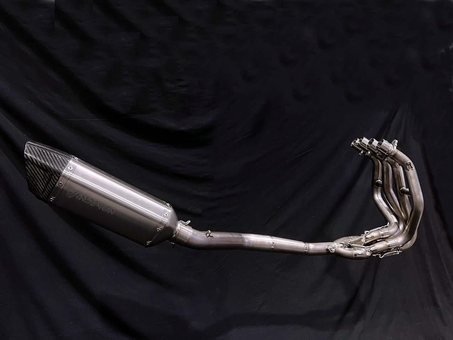Vandemon Side Mount Titanium Race Exhaust System Kawasaki ZX4R-ZX4RR 2023-2026