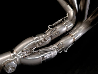 Vandemon Side Mount Titanium Race Exhaust System Kawasaki ZX4R-ZX4RR 2023-2026