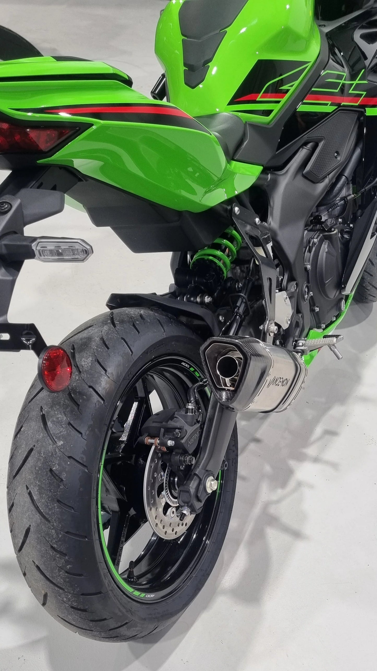 Vandemon Side Mount Titanium Race Exhaust System Kawasaki ZX4R-ZX4RR 2023-2026