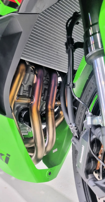 Vandemon Side Mount Titanium Race Exhaust System Kawasaki ZX4R-ZX4RR 2023-2026